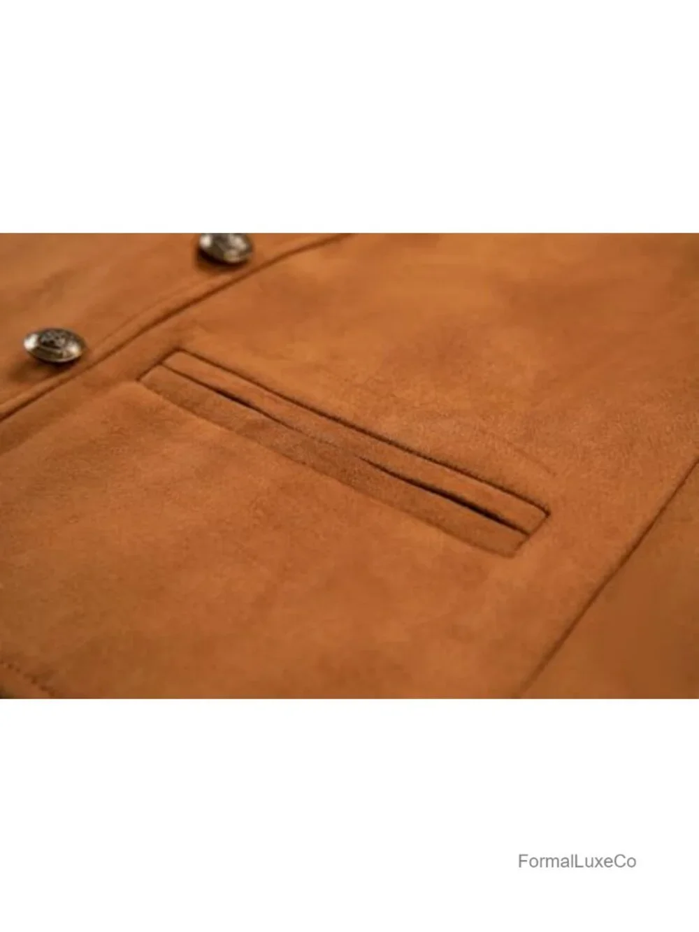 Mens Suede Double Breasted Vest Classic Groomsmen Wedding Waistcoat Leather Big
